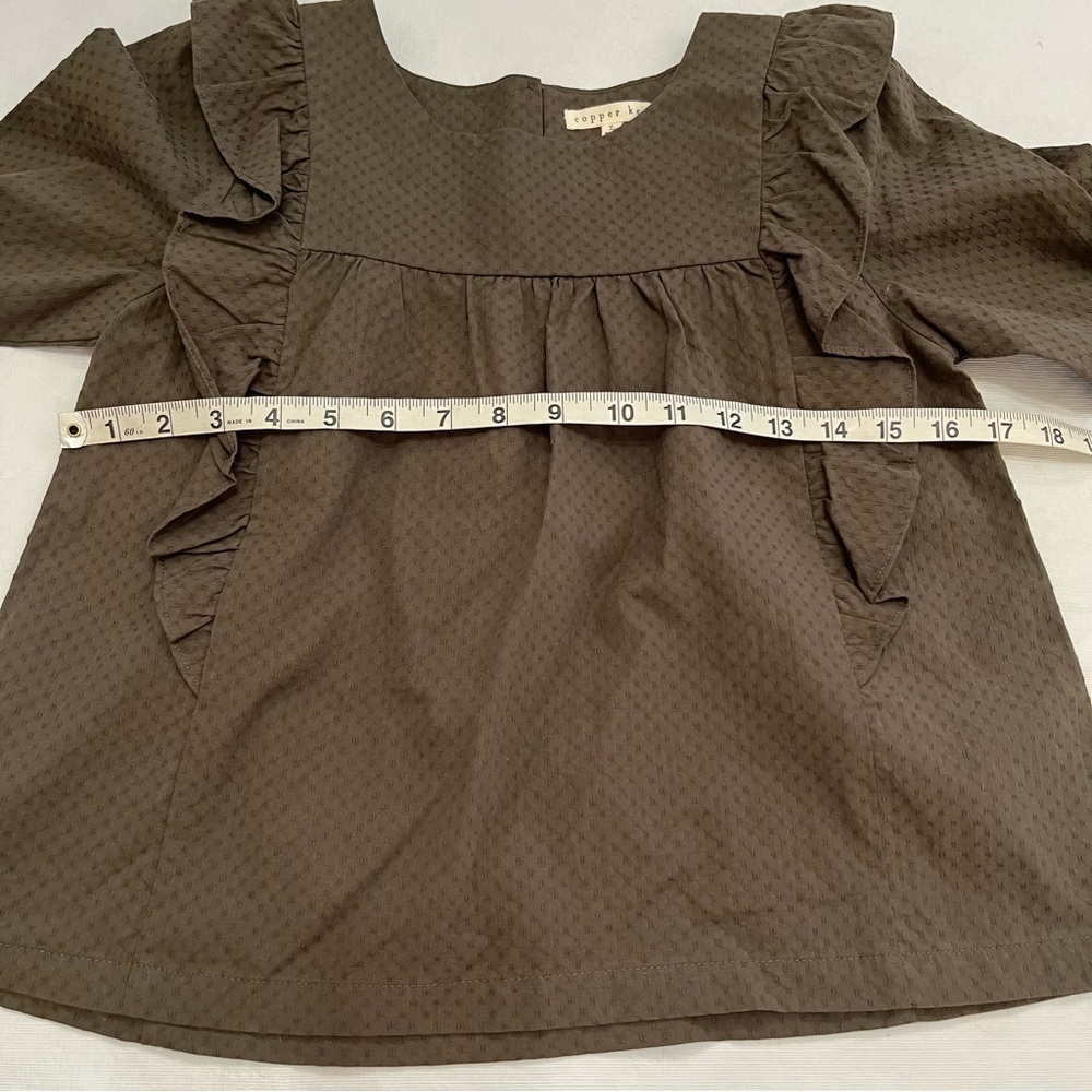 Copper Key Ruffle Top NWT - Picture 8 of 9